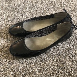 AK Sport Akseana Black Patent Leather Ballet flats